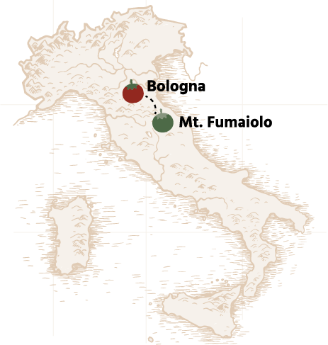 Map of Bologna Culinary Vacation