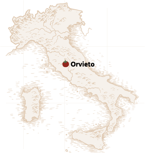 Map of Orvieto Cultural Vacation