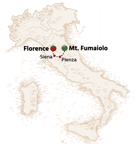 Map of Val D'Orcia Culinary Vacation 10-Day