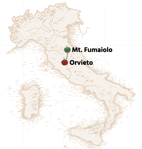 Map of Orvieto Culinary Vacation