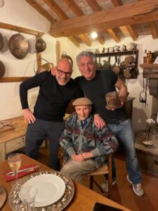 Chef Stefano with his brother Lorenzo and father Sanzio
